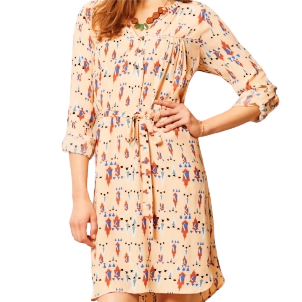 𝗡𝗪𝗧 Dolan Anthropologie Wonderlust Aztec Print Dress